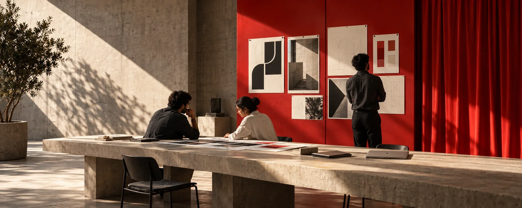 The LemonTalks® team reviewing brand work in the Gurugram studio
