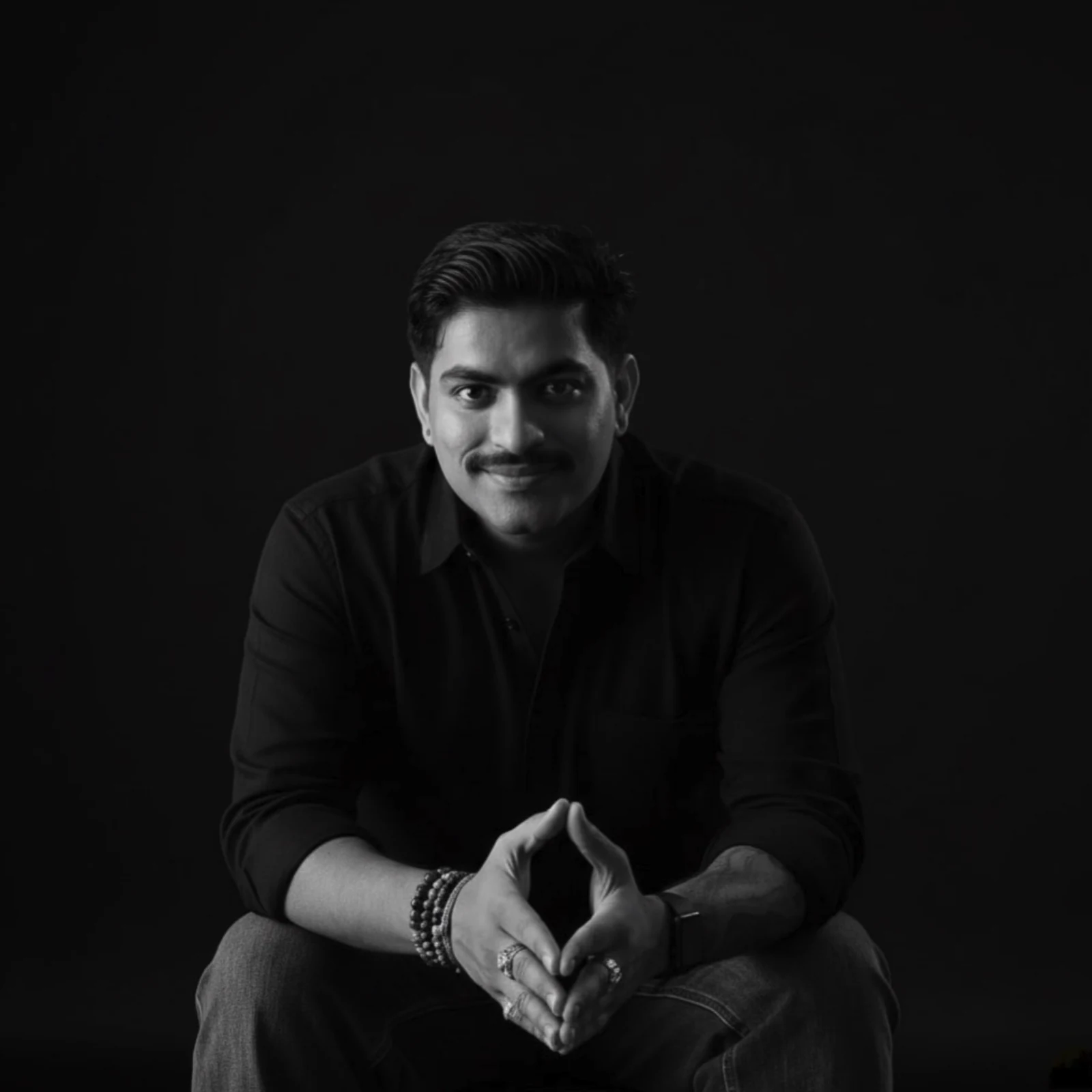 Pramod Lamba, founder of LemonTalks®, black and white portrait